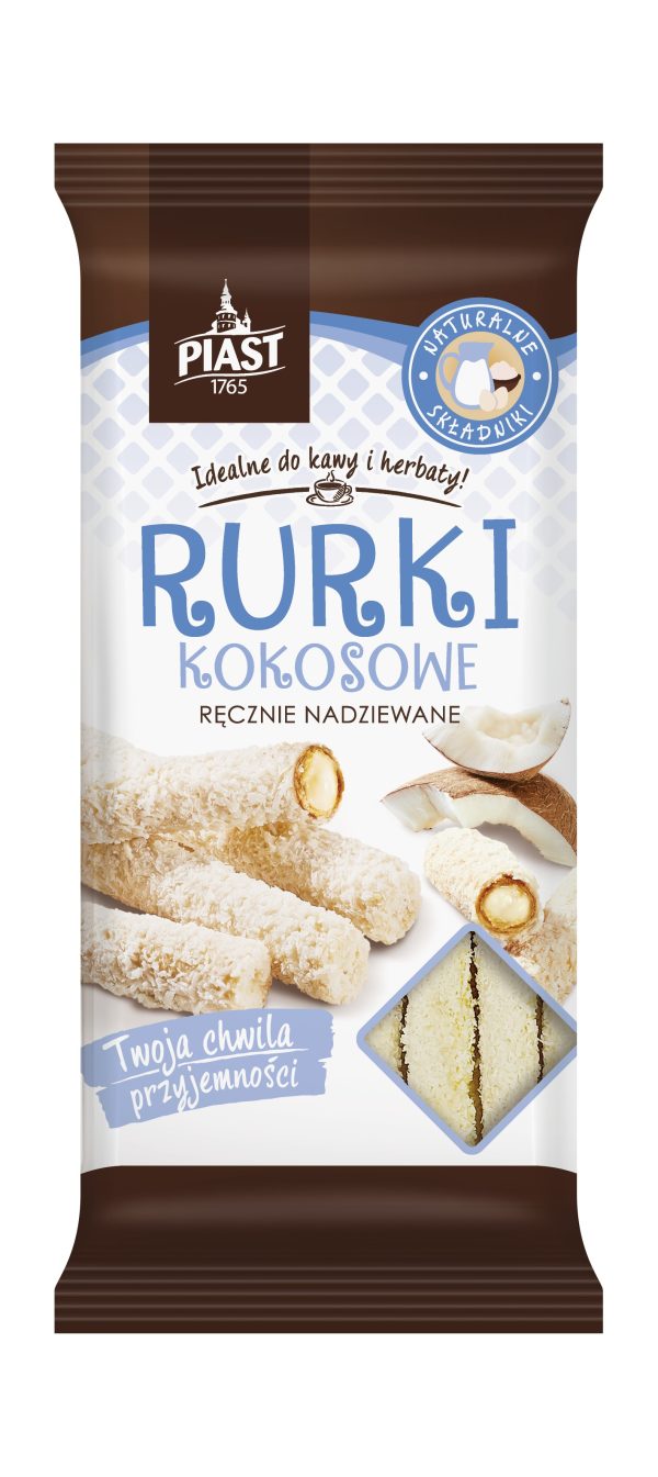 Rurki kokosowe ręcznie nadziewane 175g