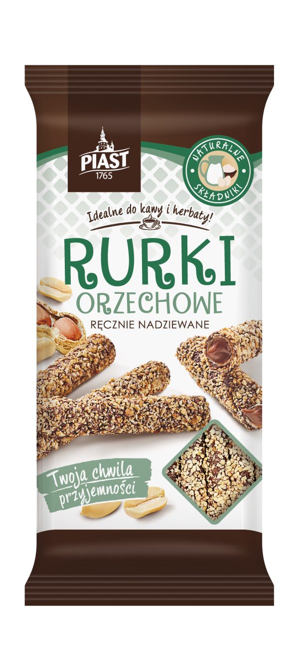 Rurki orzechowe ręcznie nadziewane 185g